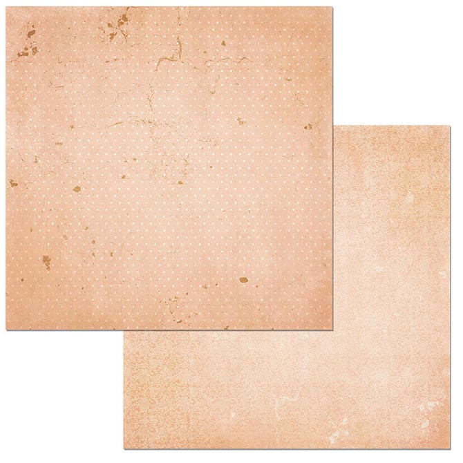 Лист двусторонней бумаги Peaches and Cream Vintage к коллекции Double Dot 30,5х30,5 см, от BoBunny