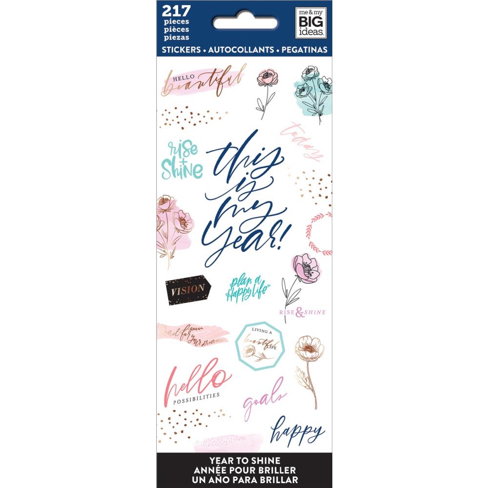 Альбом наклеек Year To Shine Happy Planner Sticker Sheets