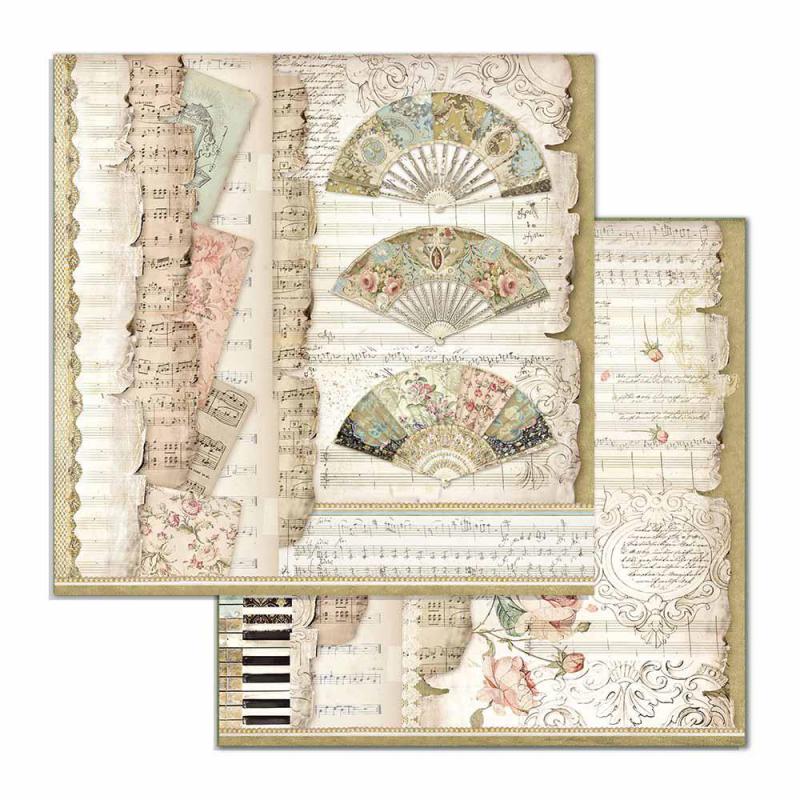 Лист двусторонней бумаги к коллекции Princess, 30,5х30,5 см, от Stamperia, SBB714