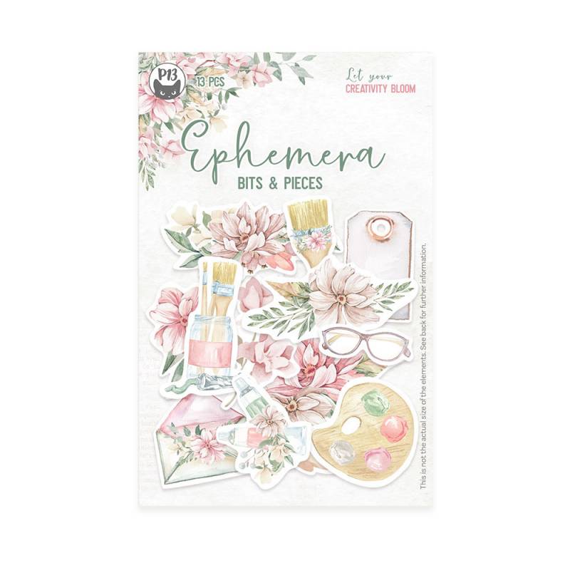 Набор высечек LET YOUR CREATIVITY BLOOM, от P13, 13 шт, 240г/м2