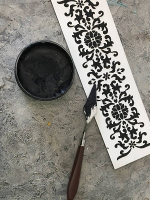 Финишная текстурная паста Черная, 50 мл, от Fractal Paint