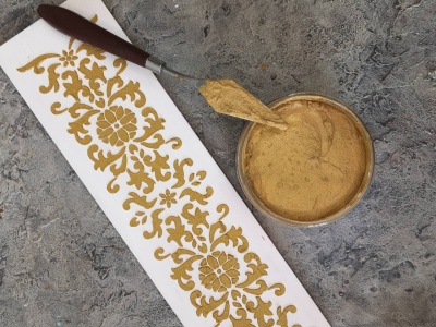 Финишная текстурная паста Золотая, 50 мл, от Fractal Paint
