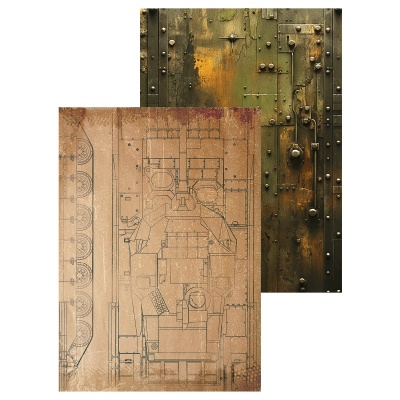 Набор двусторонней бумаги Дембельский альбом А4, от CraftStory
