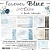 1/4 набора двусторонней фоновой бумаги FOREVER BLUE, 6 листов, 20,3x20,3cm, 190 гр./кв.м, от Craft O'Clock