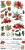1/2 набора бумаги с элементами для вырезания CHRISTMAS TREASURE - FLOWERS 15,5x30,5cm, 250/190 гр/кв.м, 6 л, от Craft O'Clock