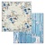 Лист двусторонней бумаги Морская глазурь 30,5х30,5 см (190 г/м), коллекция У синего моря, от Summer Studio