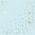 Лист односторонней бумаги с фольгированием Golden Dill Blue от Фабрика Декору, 30,5 х 30,5 см