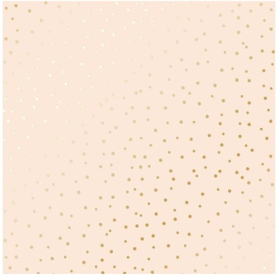 Лист односторонней бумаги с фольгированием Golden Drops Beige от Фабрика Декору, 30,5 х 30,5 см