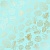 Лист односторонней бумаги с фольгированием Golden Tropical Leaves Turquoise от Фабрика Декору, 30,5 х 30,5 см