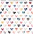 Лист односторонней бумаги Heart Multi Коллекция Moonstruck от American Crafts, 30,5х30,5 см