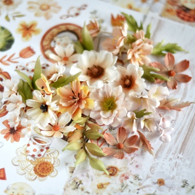 Набор цветов ручной работы от Оксаны Ваниной к коллекции Самая уютная от Summer Studio №2