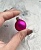 Стеклянный шар для декора Матовый фуксия, 1 шт. d3 см