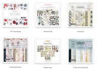 Cет №1 из 6 наборов бумаги Summer Studio 20x20 см