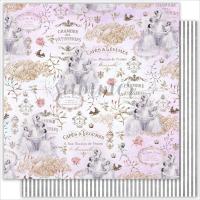 10 шт! Лист двусторонней бумаги Ballet (Балет) к коллекции Tender Sentiment (Нежное чувство), 190гр, 30,5*30,5см, SS05122018-4, от Summer Studio (Саммер Студио)