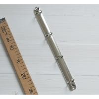 Кольцевой механизм А4 (29 см) на 4 отверстия, внутренний диаметр колец 2 см, цвет: Серебро