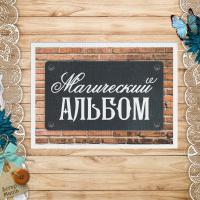 Тканевая карточка Волшебник. Магический альбом, ScrapMania