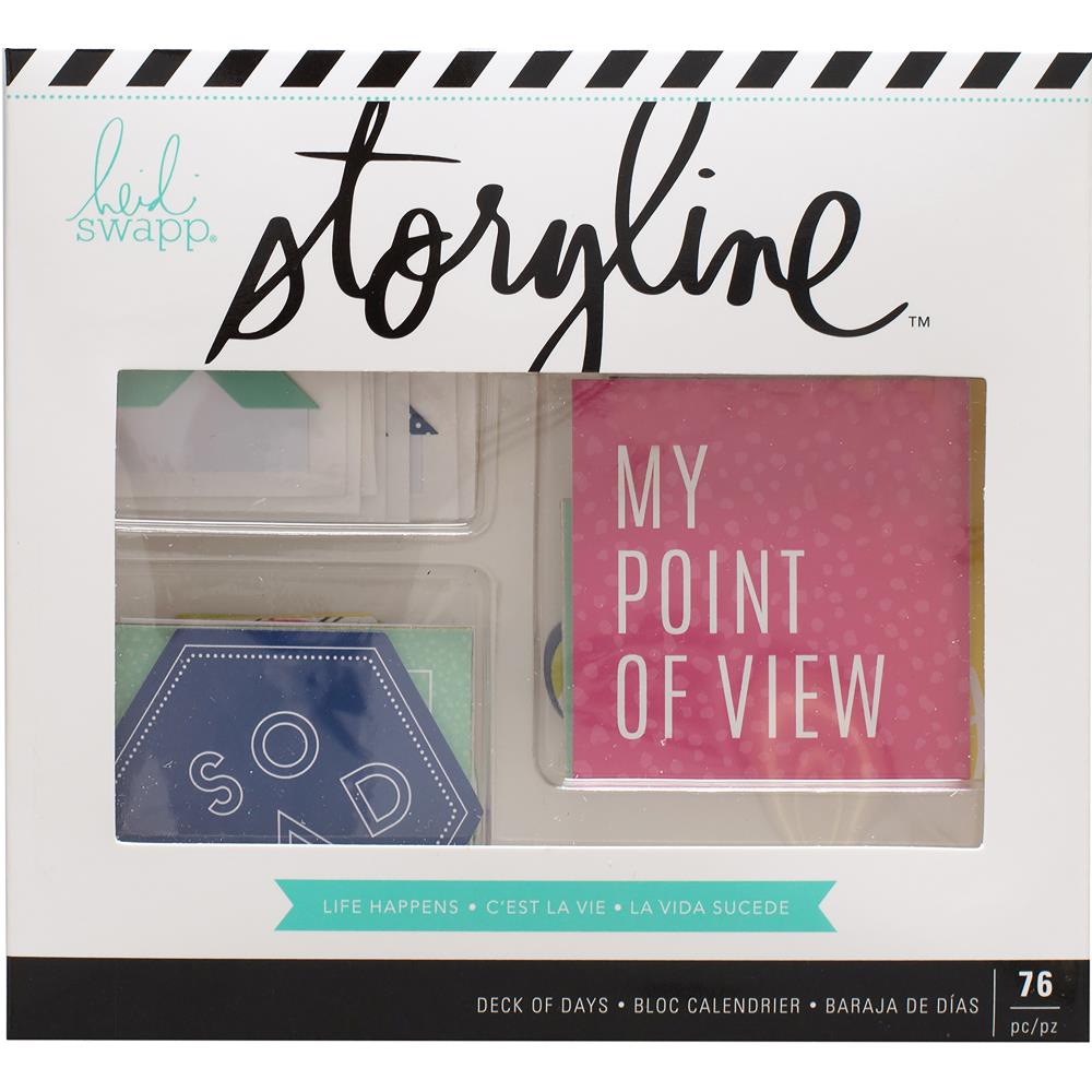 Набор карточек и уголков  Storyline Life Happens от Heidi Swapp