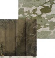Лист скрапбумаги 2 коллекция «Армия» 190 гр/м2, от Scrapodelie