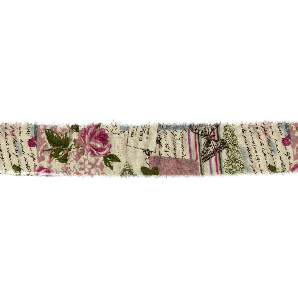 Лента May Arts Vintage Inspired Ribbon Garden Print, Ширина 6 см, 1 ярд