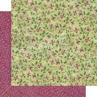 Лист двусторонней бумаги "Dainty Blossoms" к коллекции "Bloom" от Graphic 45, 30х30 см