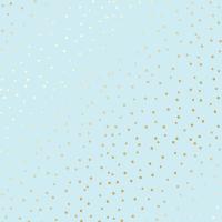 Лист односторонней бумаги с фольгированием Golden Drops Blue от Фабрика Декору, 30,5 х 30,5 см
