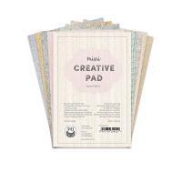 1/3 Набора фоновой бумаги CREATIVE PAD - FABRIC от P13, 10х15, 8 листов, 240 г/м