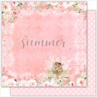 10 шт! Лист двусторонней бумаги Special day (Особенный день) к коллекции Vintage Wedding (Винтажная свадьба), 190гр, 30,5*30,5см, SS20122019-3, от Summer Studio (Саммер Студио)