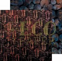 Лист двусторонней бумаги Тайная поляна из коллекции "Лесная ведьма", 30,5х30,5 см, 300г/м2, от EcoPaper