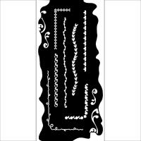 Трафарет к коллекции WELCOME HOME BORDERS от Stamperia, 12x25 см, KSTDL79