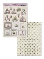 5 шт! Лист двусторонний для вырезания "Зимние игрушки" к коллекции Загадай желание 190гр, А4, SS20092023-10