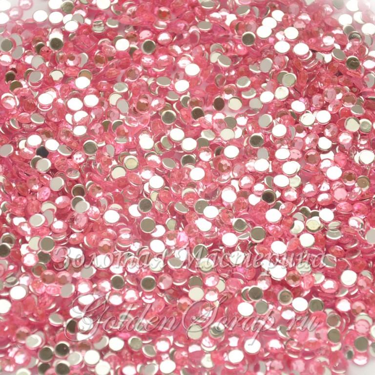 Стразы 4 мм розовые (уп. 100 шт)