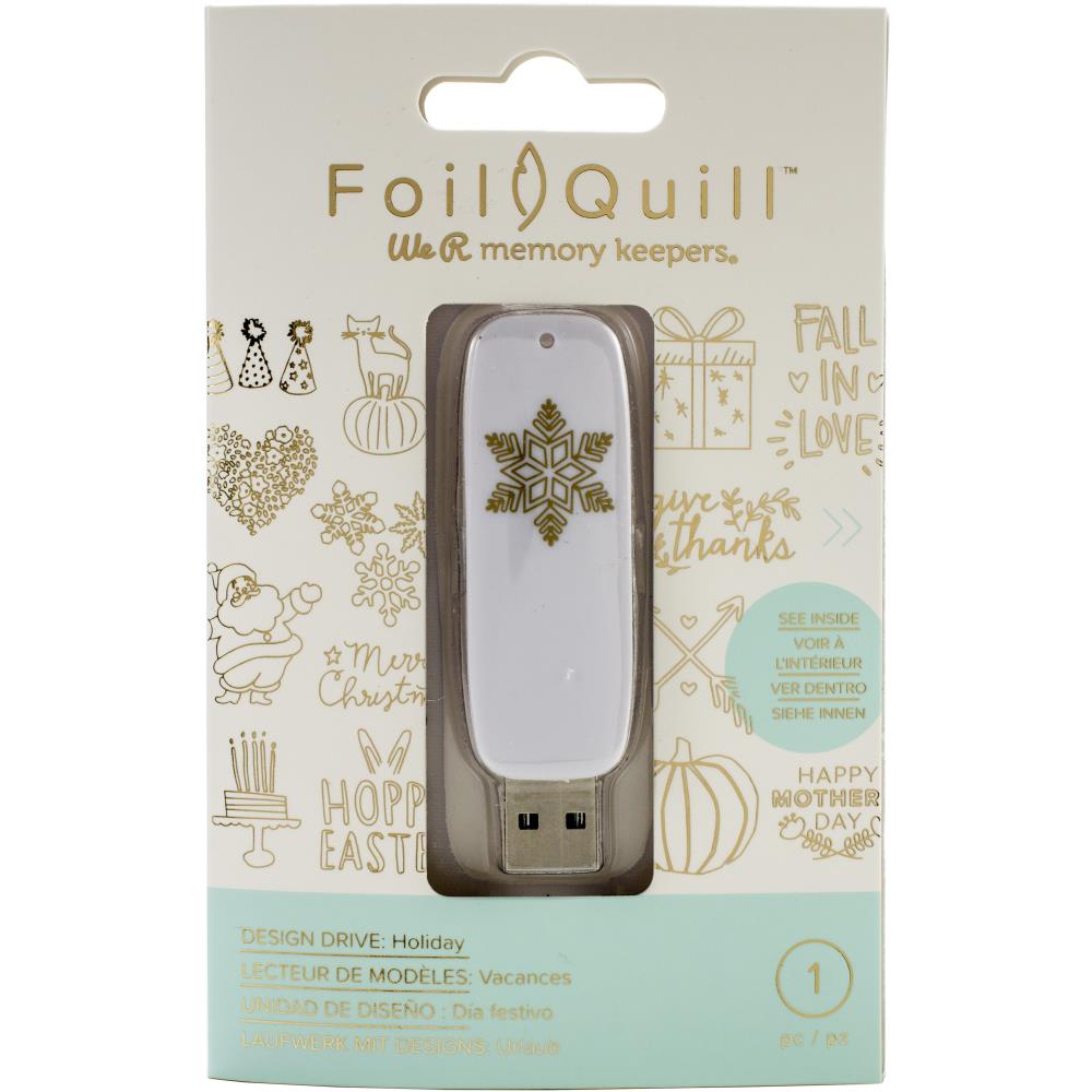 Флешка с набором дизайнов для фольгирования Holiday - We R Memory Keepers Foil Quill USB