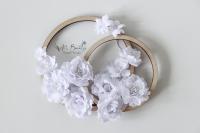 Набор тканевых цветов Белые цветы MIX от ArtBounty