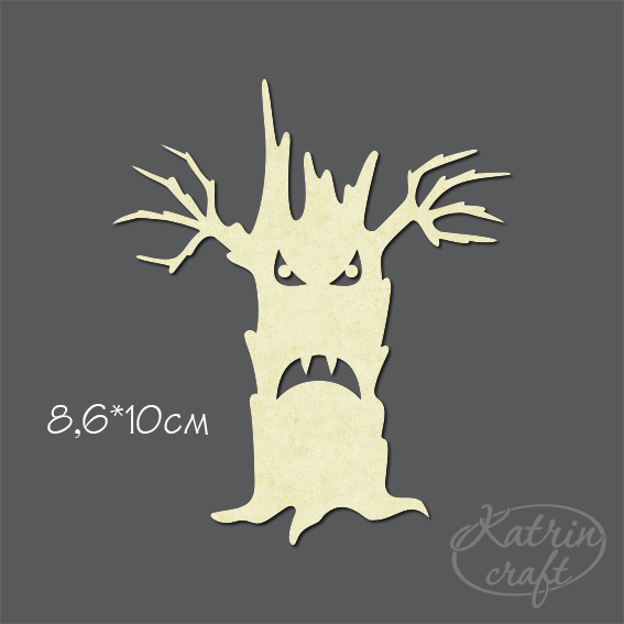 Чипборд "Дерево монстр", от Katrin-craft