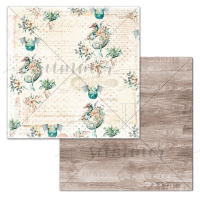 10 шт! Лист двусторонней бумаги "В некотором царстве..." 190гр, 30,5*30,5см, SS09032023-2, от Summer Studio