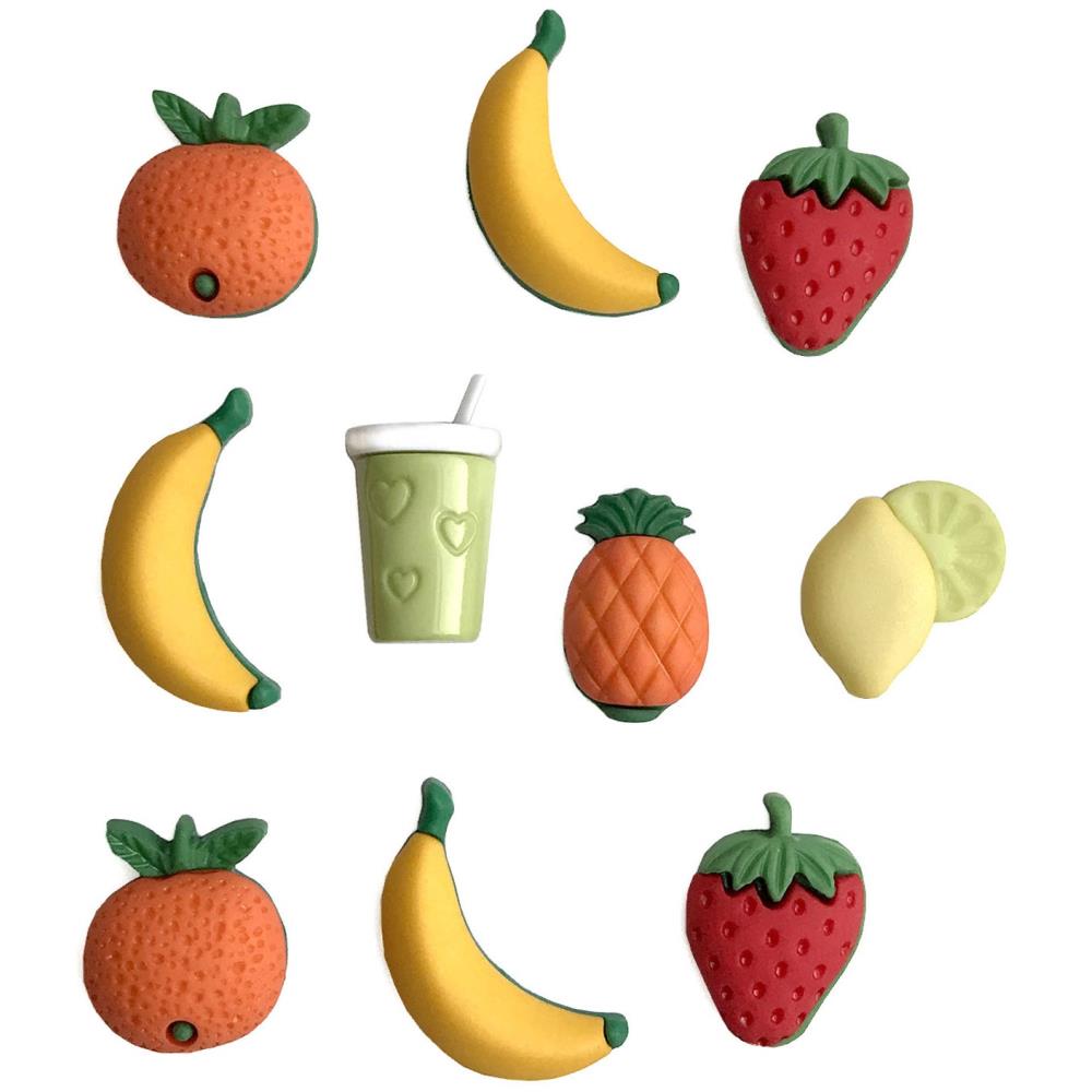 Декоративные пуговицы Fruit Smoothie  - Buttons Galore