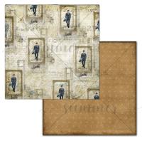 10 шт! Лист двусторонней бумаги "Наш герой!" 190гр,30,5*30,5см, SS10032021-3, от Summer Studio (Саммер Студио)