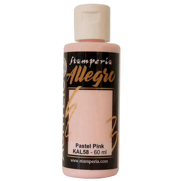 Акриловая краска от Stamperia, цвет Pastel Pink, 60 мл