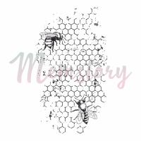Фотополимерный штамп Пчёлы на сотах, от Memstory