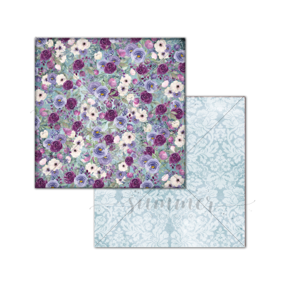 10 шт! Лист двусторонней бумаги "Сказочный сад" (Fairy garden) 250гр,30,5*30,5см, SS25122020-1