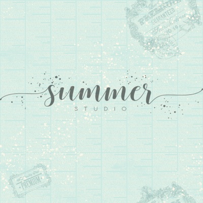 Фоновый набор двусторонней бумаги "Свежесть" (The freshness) 20х20 см (190 г/м), от Саммер Студио (Summer Studio)