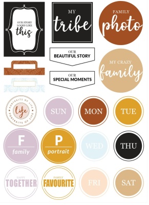 Набор наклеек "Храни воспоминания" (Keep memories), от Саммер Студио (Summer Studio)