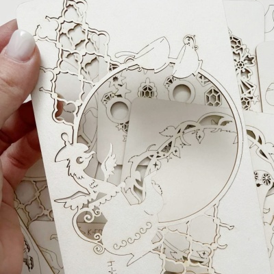 Набор фигурного картона (чипборда) "Фантастические твари", 13 шт