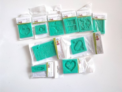 Набор силиконовых молдов для скрапбукинга АртПросвет, 10 шт микс