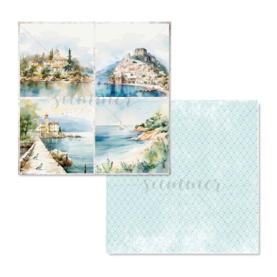 Набор двусторонней бумаги "Южный ветер", Голден Скрап (GoldenScrap), 16 листов (5 лх3 шт+бонус на обложке), 235гр, 20Х20см, SS12062024-10