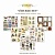 Набор для вырезания "Vintage set" 18листов, 190гр, 20*20см, SS03062020-2, от Summer Studio