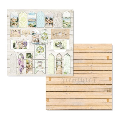 Набор двусторонней бумаги "Южный ветер", Голден Скрап (GoldenScrap), 16 листов (5 лх3 шт+бонус на обложке), 235гр, 20Х20см, SS12062024-10