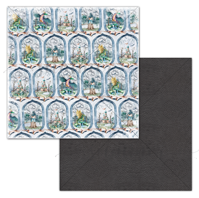 10 шт! Лист двусторонней бумаги "В тридевятом царстве" 190гр, 30,5*30,5см, SS09032023-1, от Саммер Студио (Summer Studio)