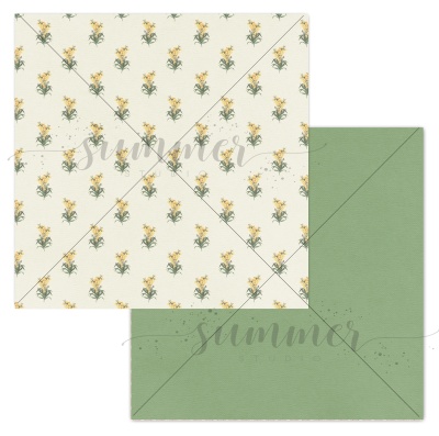 Набор двусторонней бумаги Весеннее пробуждение 190гр, 20*20см, SS17032023, от Саммер Студио (Summer Studio)