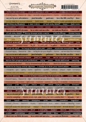 10 шт! Лист для вырезания "Вдохновение" (Inspiration) А4, SS12122020